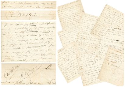 Charles BAUDELAIRE Lettre du suicide Lettre autographe signée "C. Baudelaire", datée...