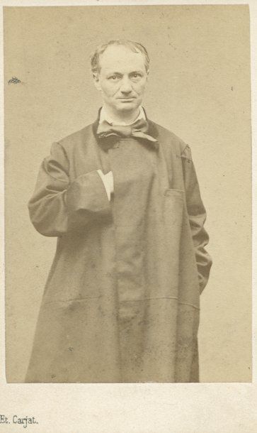 Charles BAUDELAIRE Photographie de Charles Baudelaire par Etienne Carjat. Photo-carte....