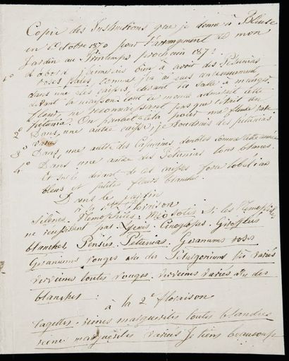 [Madame AUPICK] Relevé de comptes, manuscrit, pour 1871, rédigé par Ancelle en faveur...