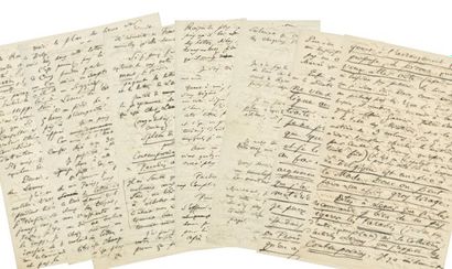 Charles BAUDELAIRE Lettre autographe signée «Charles Baudelaire», adressée le jeudi...
