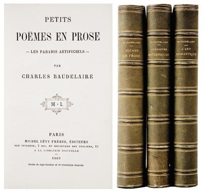 Charles BAUDELAIRE Petits Poèmes en Prose. Les Paradis Artificiels Paris, Michel...
