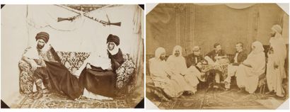 Félix-Jacques Antoine Moulin (c. 1802-c. 1875) Deux Kadis algériens. Bureau arabe...