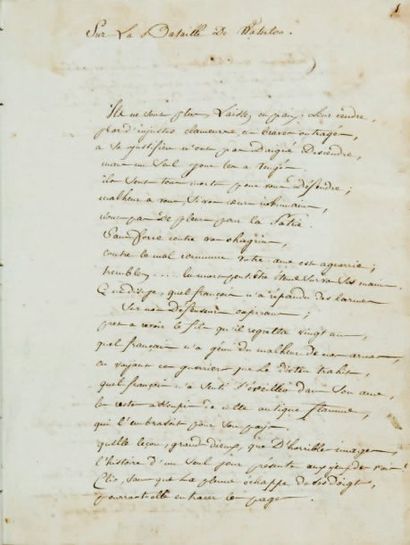 [Manuscrit]. Mémoires Manuscrit de 143 pages,...