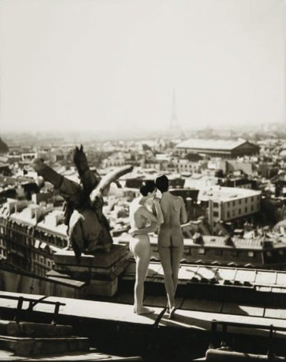 Mark Arbeit (né en 1953) Top of Paris Opéra. Paris, 1994. Tirage argentique d'époque,...