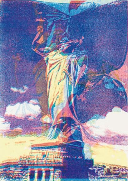 Pol BURY (1922-2005) Liberty Lithographie numérotée et signée en bas à droite 58...