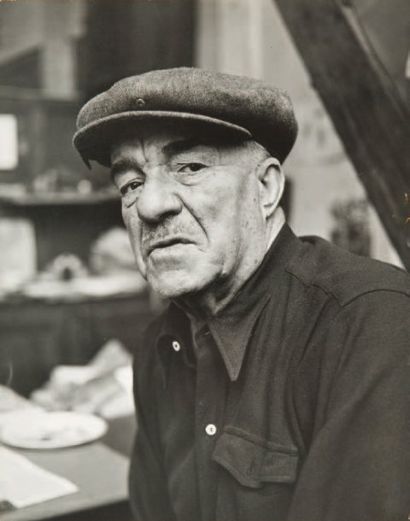 Alexander Liberman (1912-1999) Fernand Léger, c. 1950. Tirage argentique d'époque,...