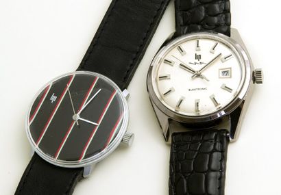 null LIP (M.Boyer 43790 - Panoramique & Electronic), vers 1965/1975. 2 watches Montre...