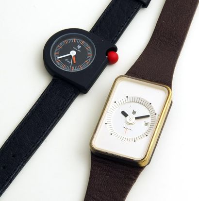 null LOT (Lip 43848 & Lip by Kiplé Roger Tallon), vers 1976/1989. 2 watches.
Montre...