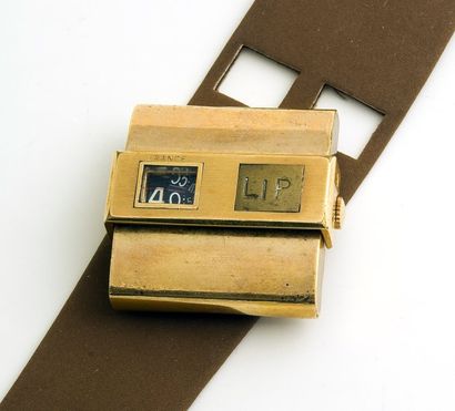 null LIP ( F. de Baschmakoff / 42962), vers 1972. 1 watch
Montre design à Heure Sautante...