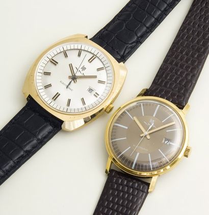 null LOT LIP (Electronic R184), vers 1965/1972. 2 watches.
Montre design modèle Calendrier...