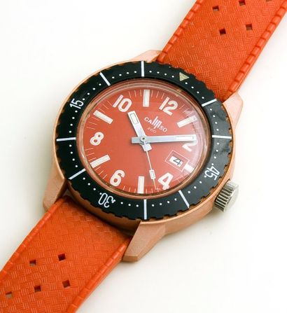 null LIP (Calipso Ref. 42 654), vers 1971. 1 watch
Montre de plongeur version orange,...