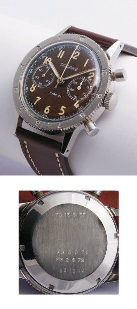 DODANE (Chronographe Type 21 / Chocolate) vers 1960 Exceptionnelle et rarissime version...