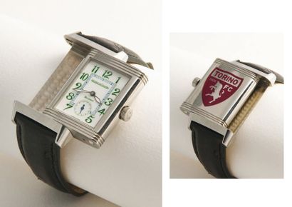 JAEGER-LECOULTRE (Reverso Grande Taille / FC TORINO - 75 ex) vers 2007 Pièce de commande...