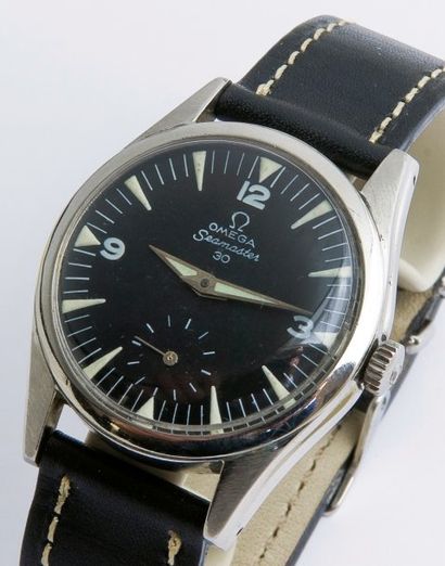 OMEGA (Seamaster 30 / Petite seconde ref . 166 027) vers 1950 Montre style militaire...