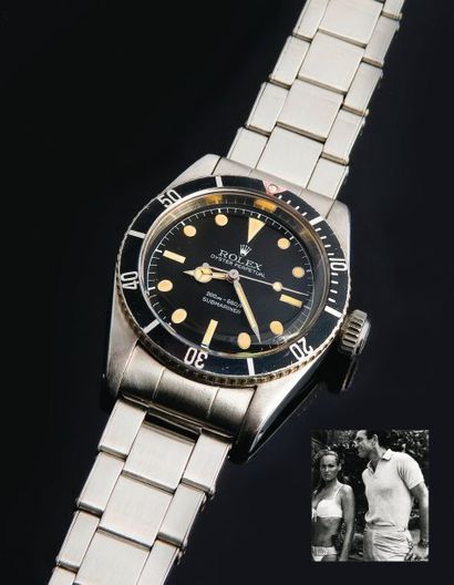 ROLEX (Oyster Perpe tual / Submariner 220m- 660 ft Ref .6538 Gilt) Jame s Bond vers...