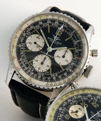 BREITLING (Chronographe Navitimer / ref . 806) vers 1966 Beau chronographe de la...