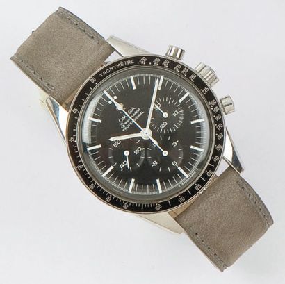 OMEGA Speedmaster PreMoon - Circa 1960, sans épaulement. Montre de poignet chrono...