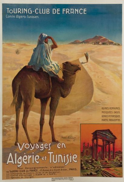 Henri POLART. «Voyages en Algérie et Tunisie». Touring Club de France. Comité algéro-tunisien....