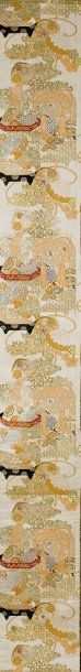 null Un Obi en soie, Japon A Japanese silk Obi Début XX ème siècle 033 x 395 cm