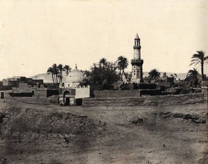 Maxime Du Camp (1822-1894) Haute Egypte. 1850. Mosquée d'El-Arif et Tombeau de Mourad-Bey,...