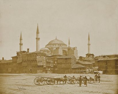 James Robertson (1813-1888) Constantinople, 1857. La mosquée de Sainte Sophie vue...