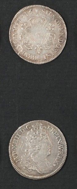 null Lot de 18 monnaies divisionnaires royales et modernes en argent. Louis XIII...