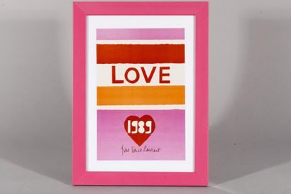 null Yves SAINT LAURENT

Lot de quatre affiches " Love 1980, 1982, 1985, 1989 "
...