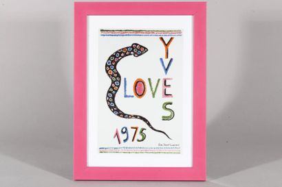 null Yves SAINT LAURENT

Lot de trois affiches " Love 1975, 1976, 1979 "





