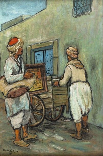 null (*) Ammar FARHAT (1911-1987)


Les marchands ambulants, 1945


Huile sur toile,...