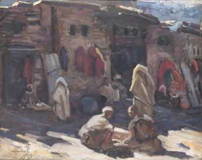 null Jacques MAJORELLE (1886-1962)


Les broyeurs de grenades (souk des teinturiers)


Huile...