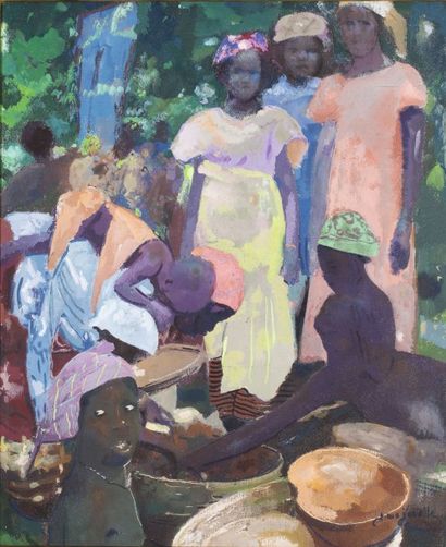  Jacques MAJORELLE (1886-1962)


Scène de marché au Soudan


Huile sur toile, signée... Gazette Drouot