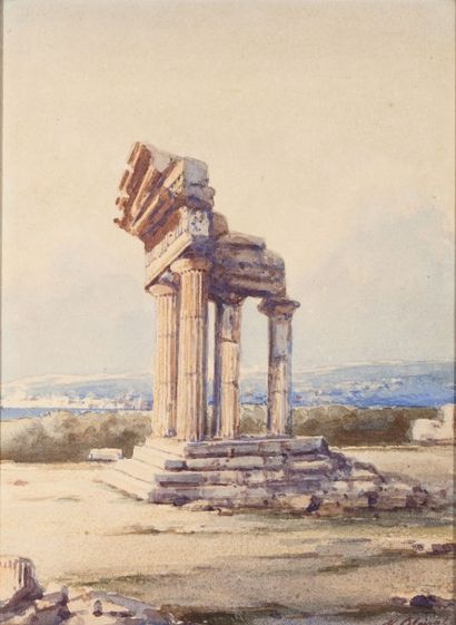 Marcel BLAIRAT (1849-1891) Temple d’Apollon...