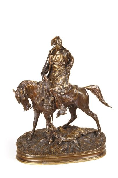 null Pierre Jules MENE (D’après) (1810-1879) «Chasseur africain à cheval» Epreuve...