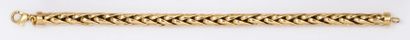 null Bracelet «Epis» en or jaune.
P. 18,2 g.
