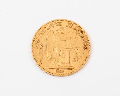 null Une pièce de 20 francs or, Génie, 1876. 6,4 g. 