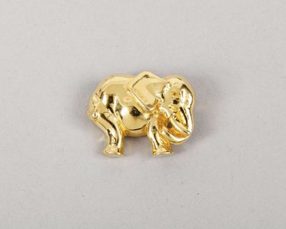 null HERMÈS Paris 

*Broche éléphant en métal doré