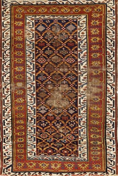null Tapis Seichur, Caucase An 19th century Seijur Caucasian rug Décor géométrique....
