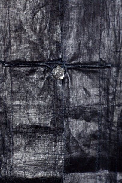 null Robe en chintz noir, Chine XIX me siècle / 19th c. 104 x 178 cm