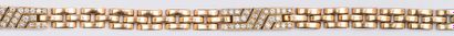 null CARTIER - « Panthère» - Bracelet en or jaune orné de deux motifs géométriques...