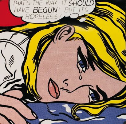 Roy LICHTENSTEIN (1923-1997) Hopeless Sérigraphie 97 x 97 cm