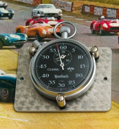 HANHART (Classic Black / Chronomètre Tableau de bord Automobile), vers 2005 Plaque...