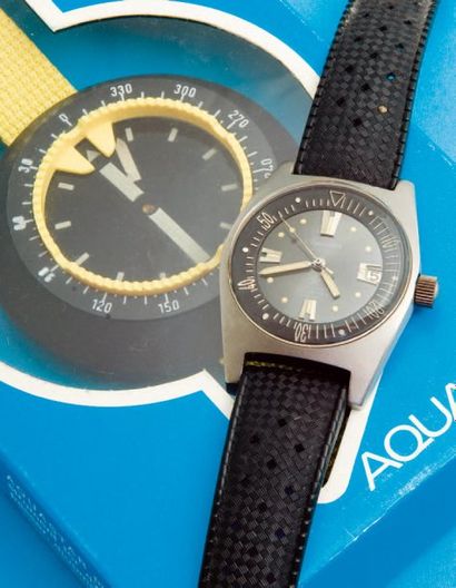 AQUASTAR (Set de plongeur / Montre & Profondimètre), vers 1970 Montre de plongée...