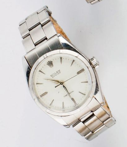 ROLEX « Oyster Precision « ref: 6123 circa 1970 - Bracelet montre en acier, cadran...