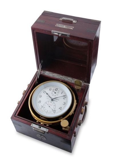 ULYSSE NARDIN CHRONOMETRE DE MARINE n° 7365 Rare et beau chronomètre de marine en...