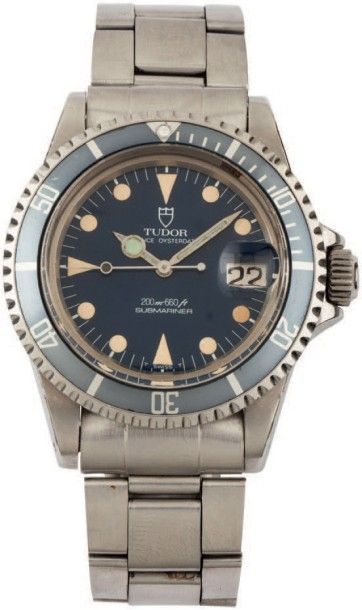 TUDOR «Submariner» Ref 76100 N°70539 vers 1989
Montre bracelet de plongée en acier....