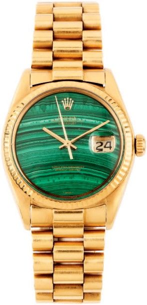 ROLEX «DateJust Malachite» ref 1601 N°5068824 vers 1979
Très rare et belle montre...