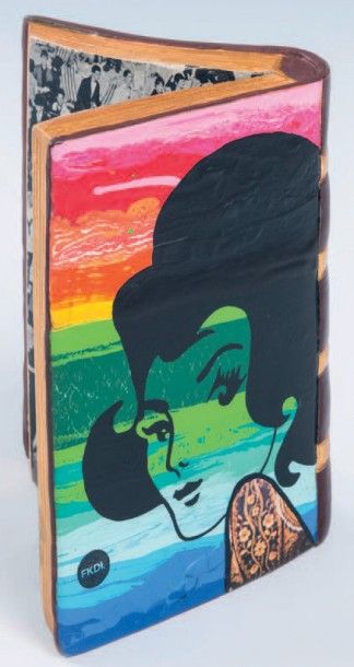 FKDL - Franck DUVAL Rainbow girls
Collages et peinture sur livre en résine
Dimensions...