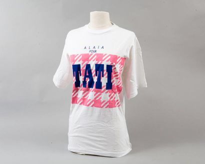 ALAÏA pour TATI par South Sea Tee-shirt pour Homme en coton blanc reprenant le graphisme...