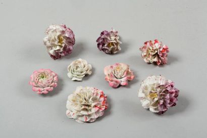 null VINCENNES – SÈVRES

Huit fleurs en biscuit à décor polychrome.

XVIIIème et...