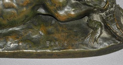 null Antoine Louis BARYE (1795-1875)

Jaguar dévorant un crocodile

Epreuve en bronze...